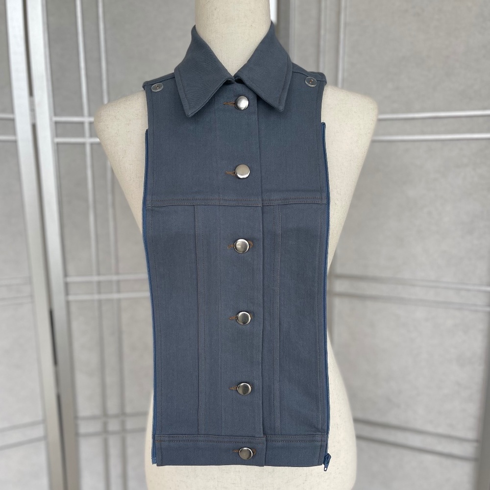 NWT Veronica Beard Coronet Blue Slate Dickey sz 00-14